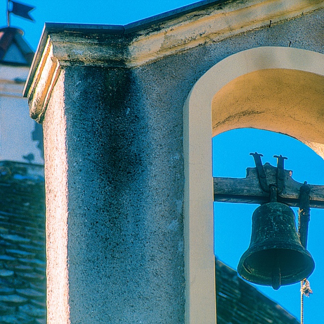 Oratorio di Nostra Signora del Rosario, particolare del piccolo campanile