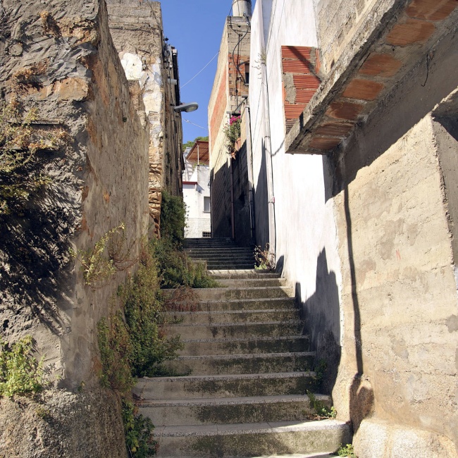 Stairs in the historic center