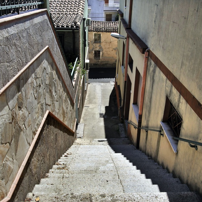 Stairs in the historic center