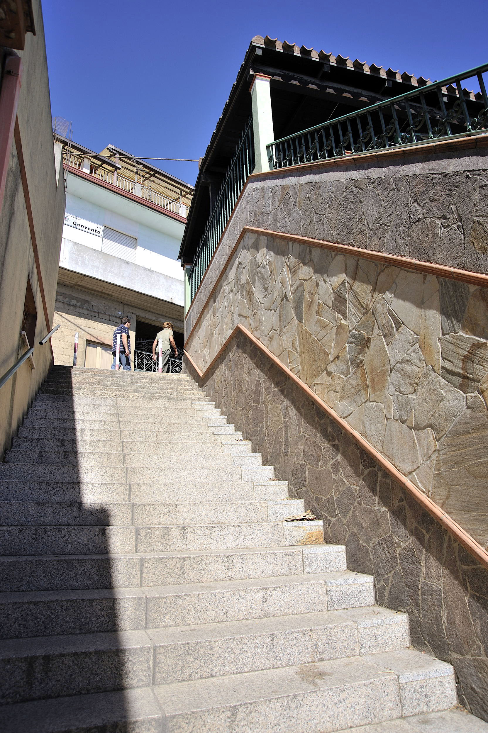Climbing the ancient steps
