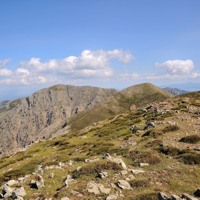 Punta Perda de Sa Mesa, panorama of the territory from the top of the Linas