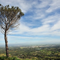 Giarranas, veduta panoramica del paesaggio