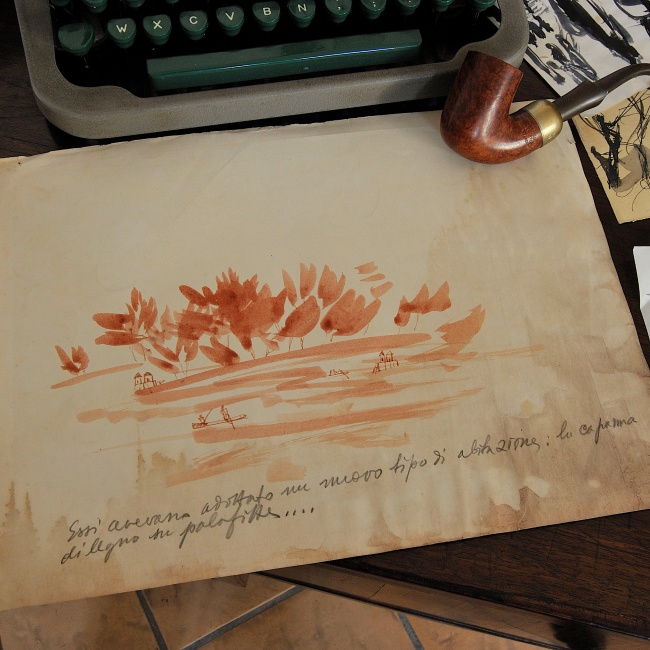 Disegno dello scrittore