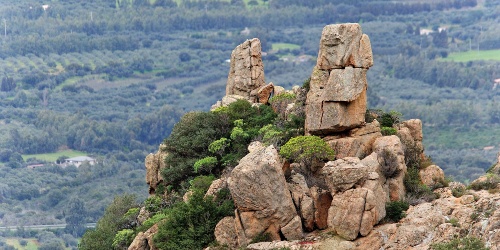 Monti Mannu, rocce granitiche