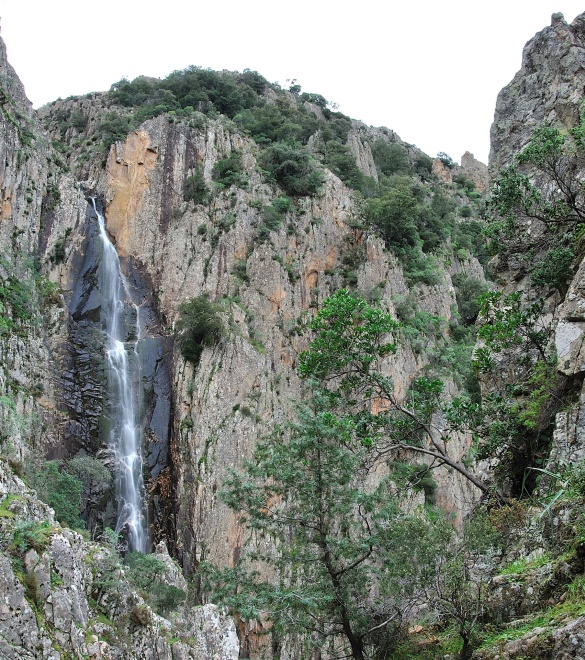 Veduta della parte alta della cascata