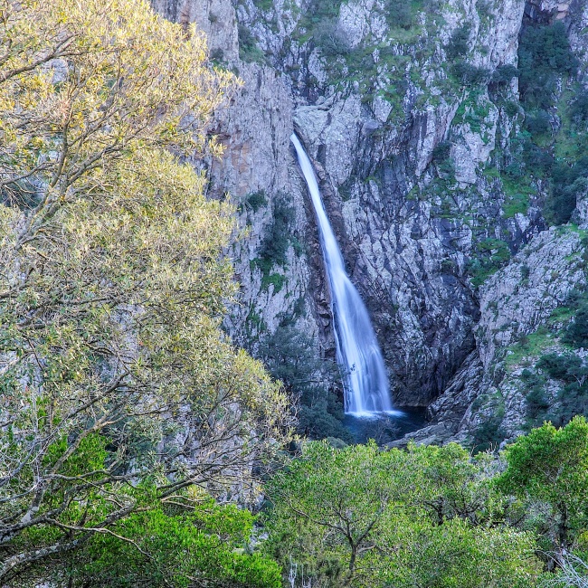 Panoramic view of the waterfall