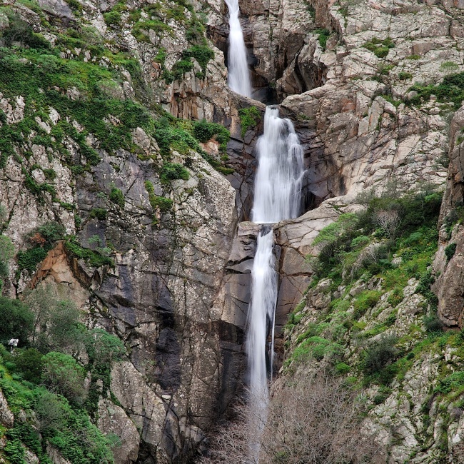 Cascata Sa Spendula, parta alta della cascata
